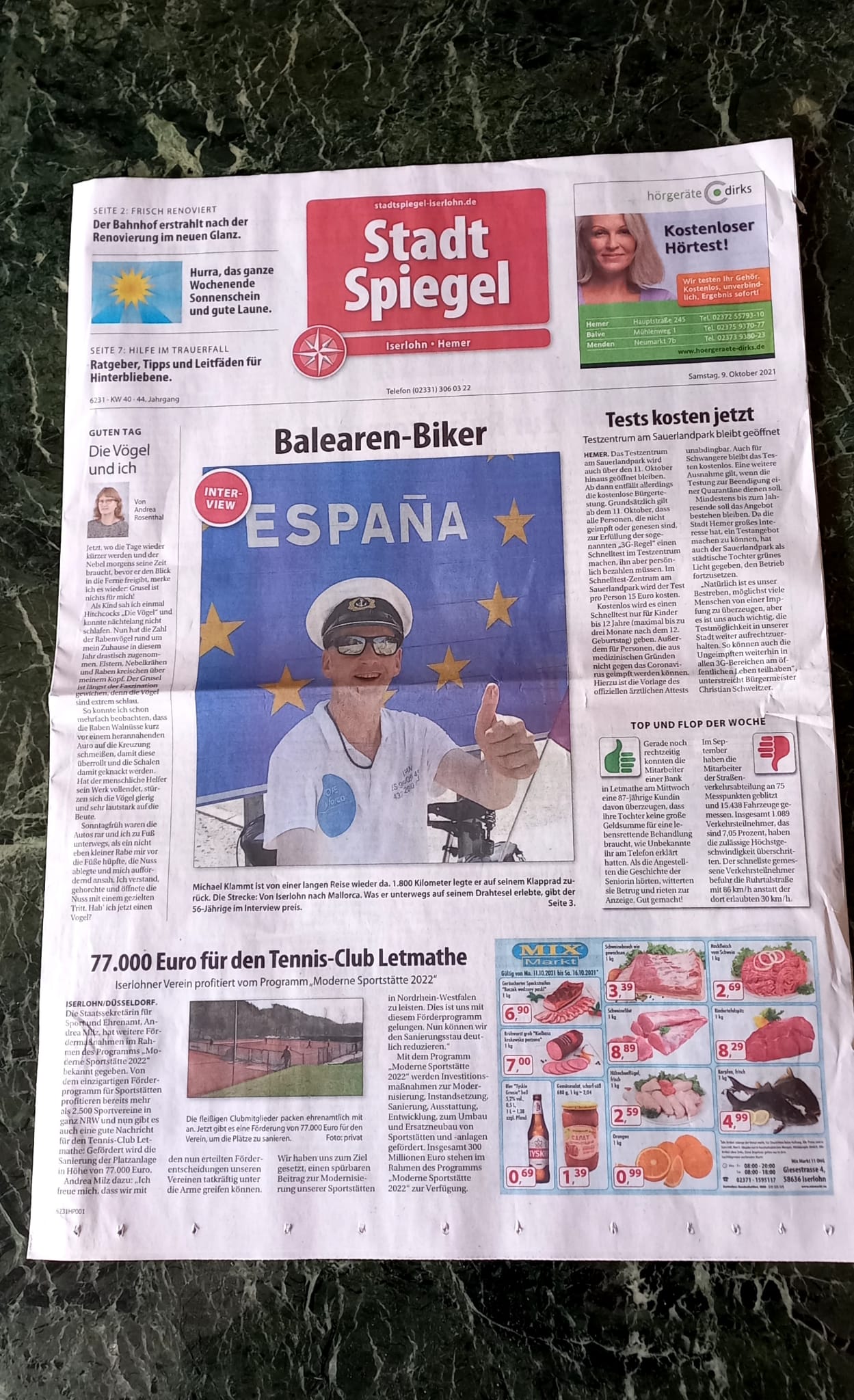 Balearen-Biker ( Stadtspiegel vom 09.10.21 )